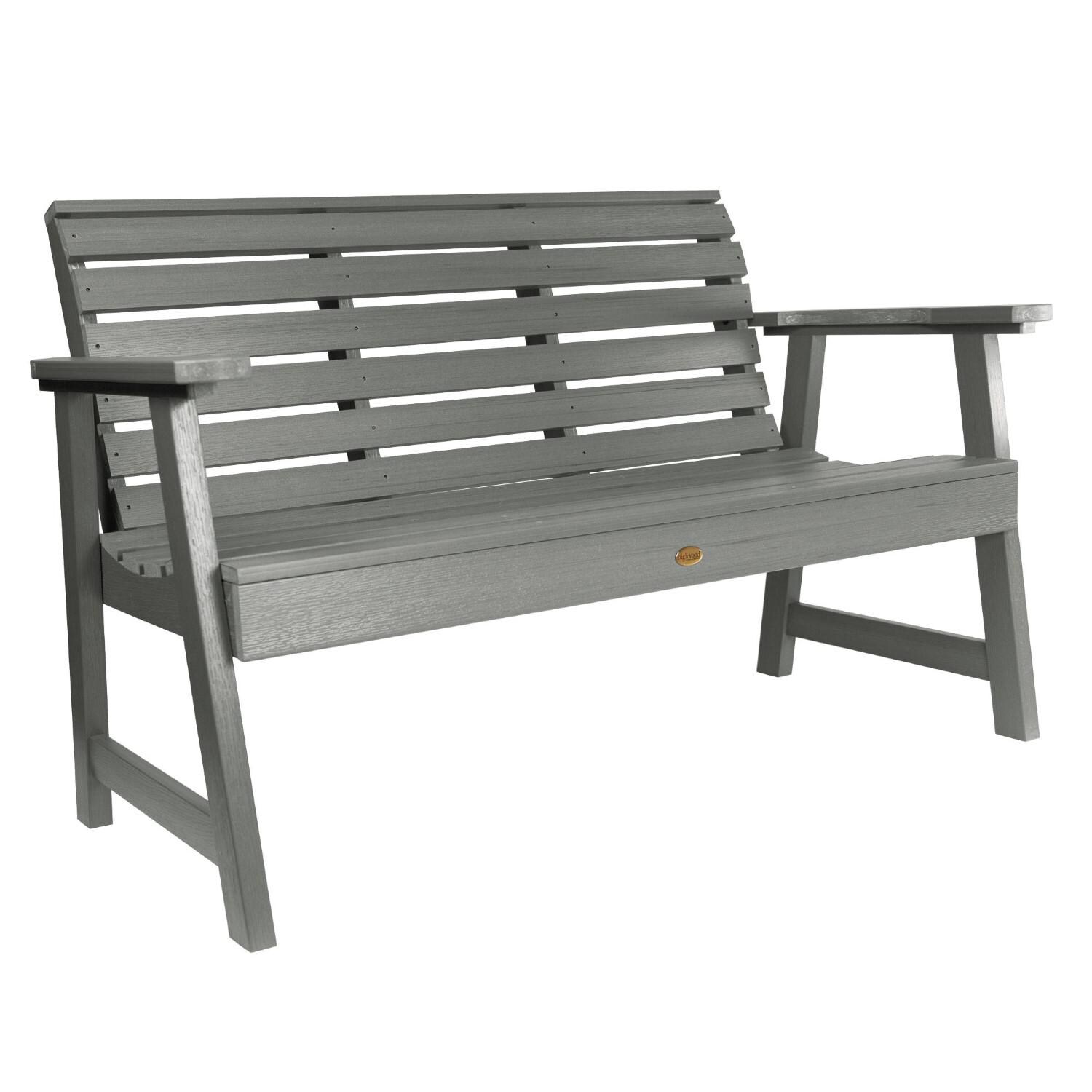 Lakeview Elm Pointe 4-Foot Picnic Bench - Coastal Teak - On White thumbnail