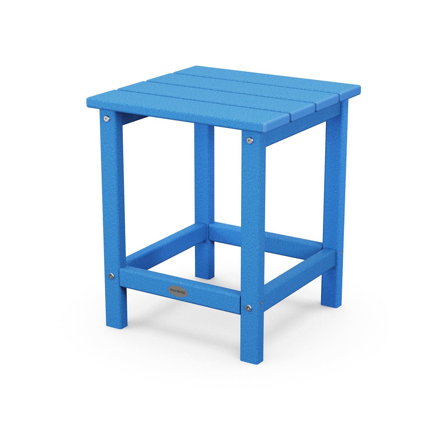 POLYWOOD PWS700-1-PB Classic Folding Adirondack 3-Piece Set W/ Long Island 18-Inch Side Table - Side Table thumbnail