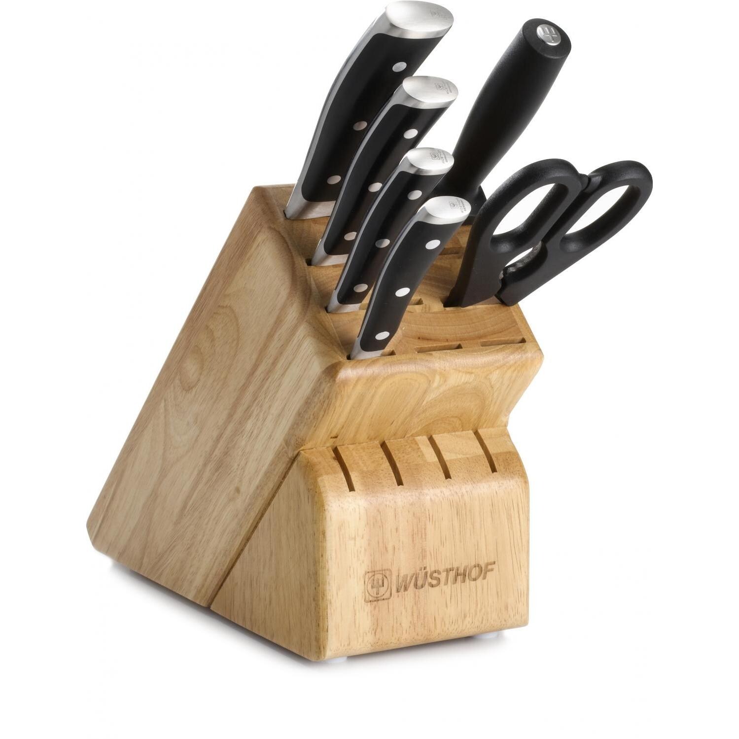 Wusthof Classic Ikon 7-Piece Knife Block Set - Natural thumbnail