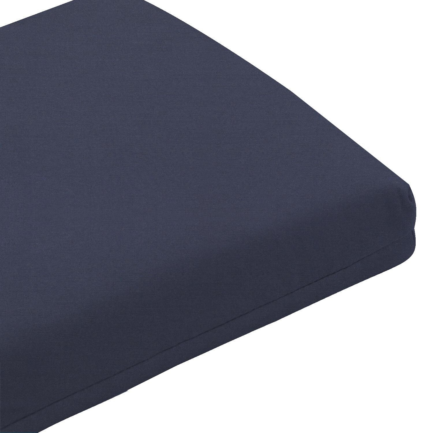 Sunbrella Spectrum Indigo Large Outdoor Replacement Bench Cushion W/ Knife Edge By UltimatePatio.com - Corner Detail thumbnail