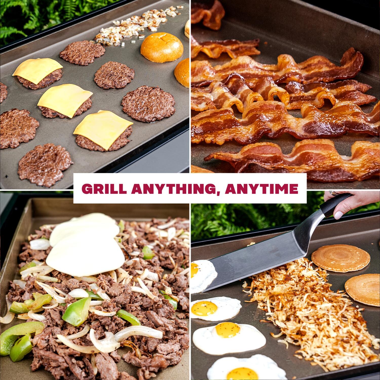 TYTUS Fresno Series 4-Burner Gunmetal Flat Top Griddle with Tool Set & Cover - TDT-471-0101 - Grill Anything - Detail thumbnail