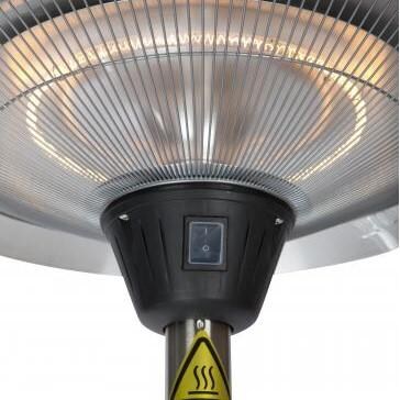 Fire Sense Frisco 1,500W Electric Patio Heater - Stainless Steel - 62218 - Power Switch Detail thumbnail
