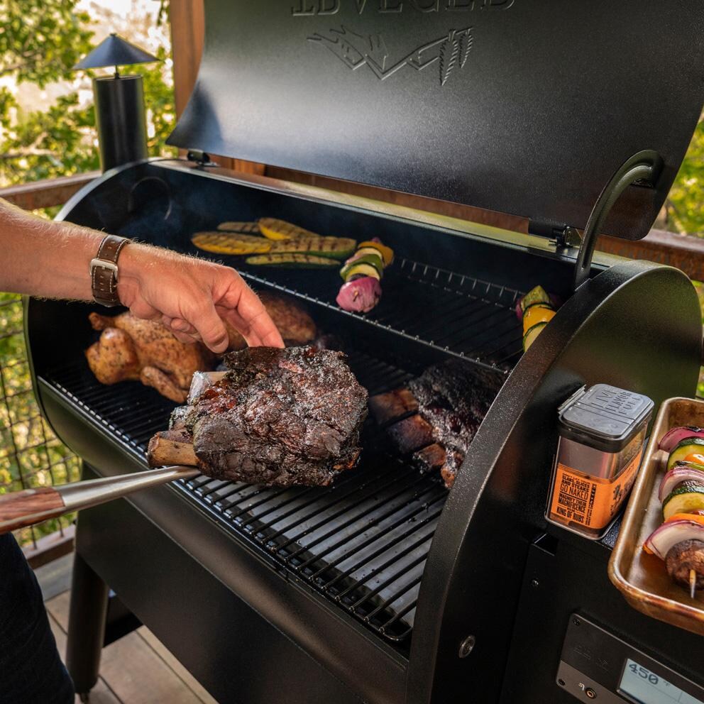 Traeger TFB57GLE Pro 780 Black Wood Pellet Grill - Cooking - Lifestyle thumbnail