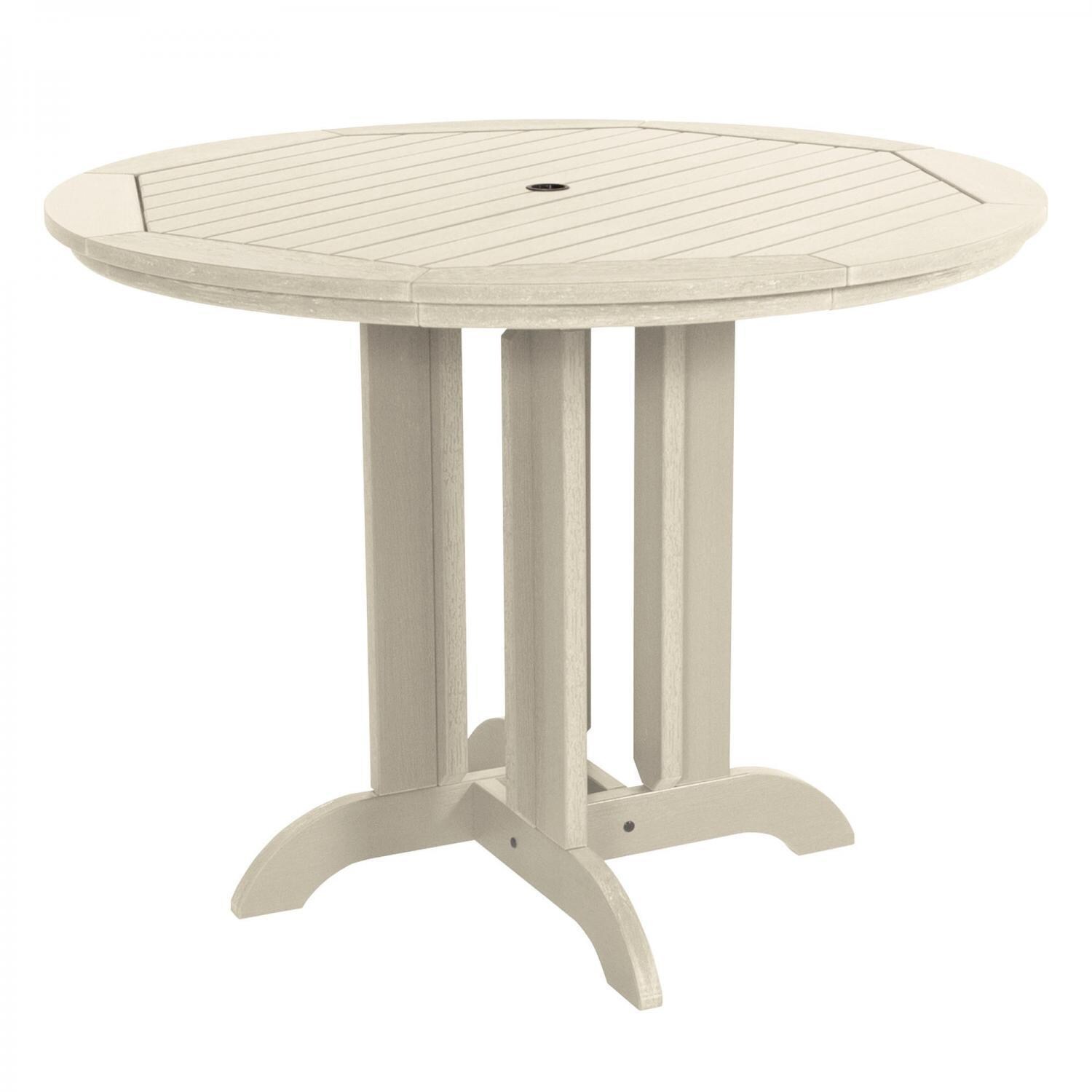 Lakeview Elm Pointe 5 Piece Round Counter Height Dining Set - Whitewash - Table - White Background thumbnail