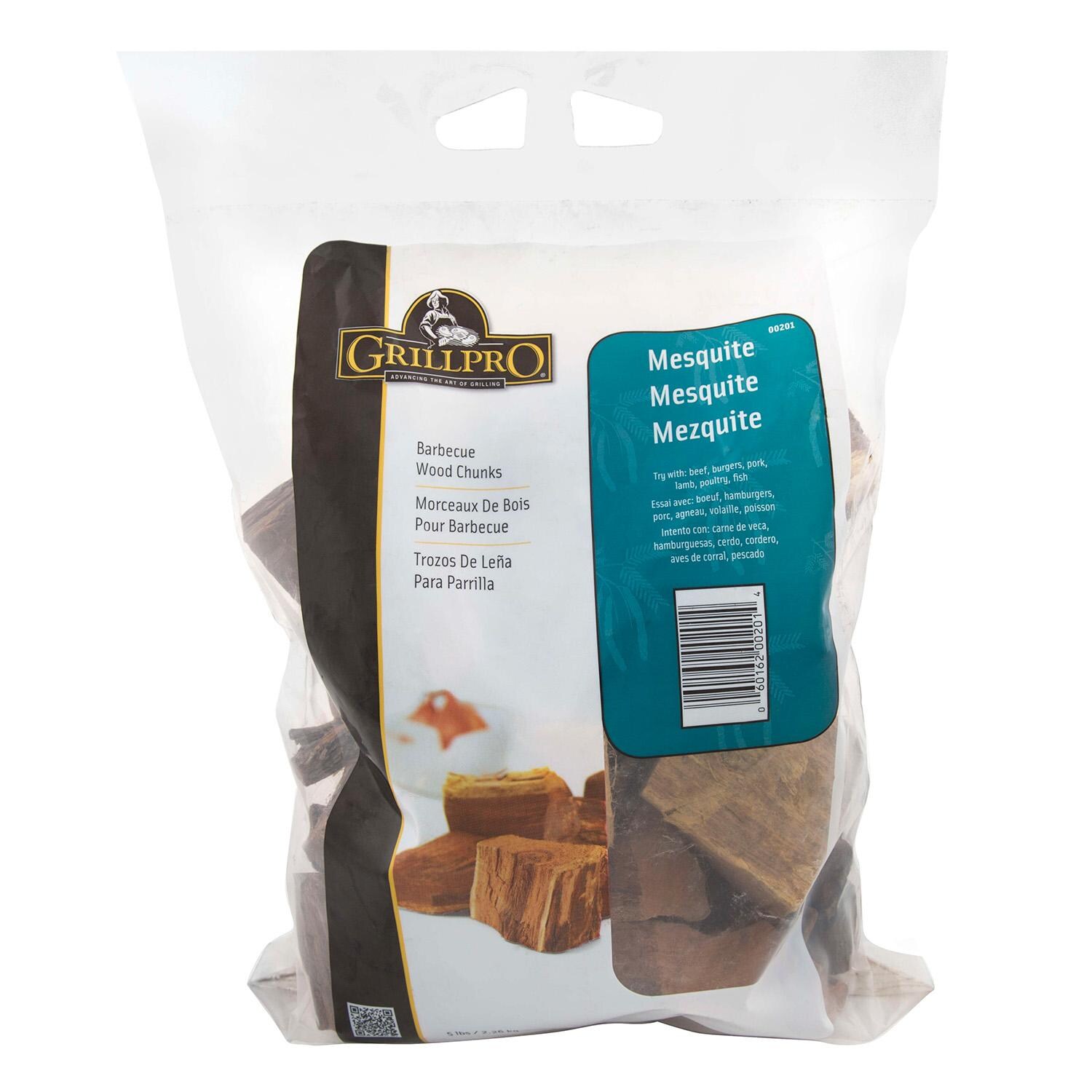 GrillPro Mesquite Wood Chunks - 00201 - Bag - White Background thumbnail