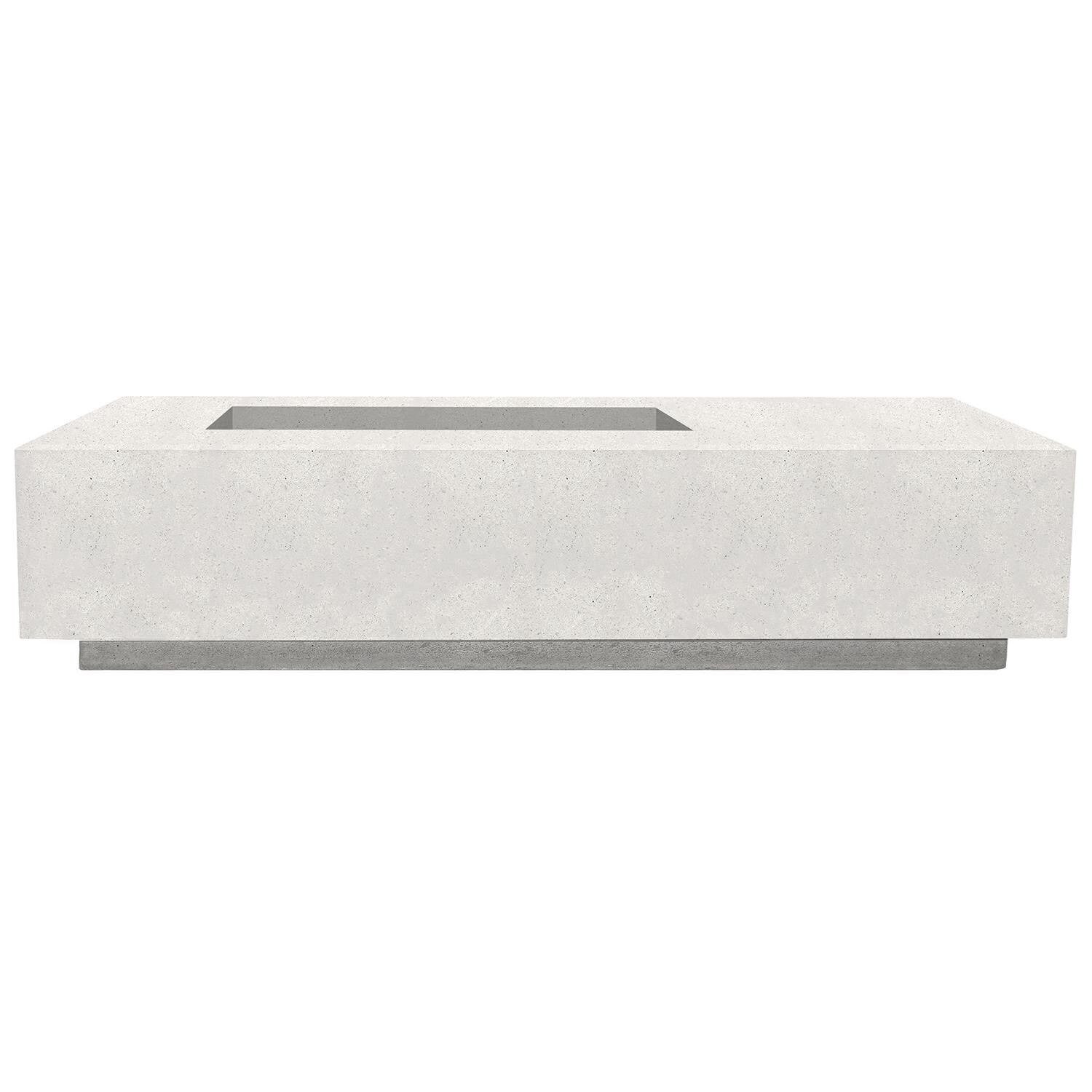 Prism Hardscapes Tavola 5 80-Inch Propane Gas Rectangular Fire Pit Table - Ultra White - PH-409-5LP image