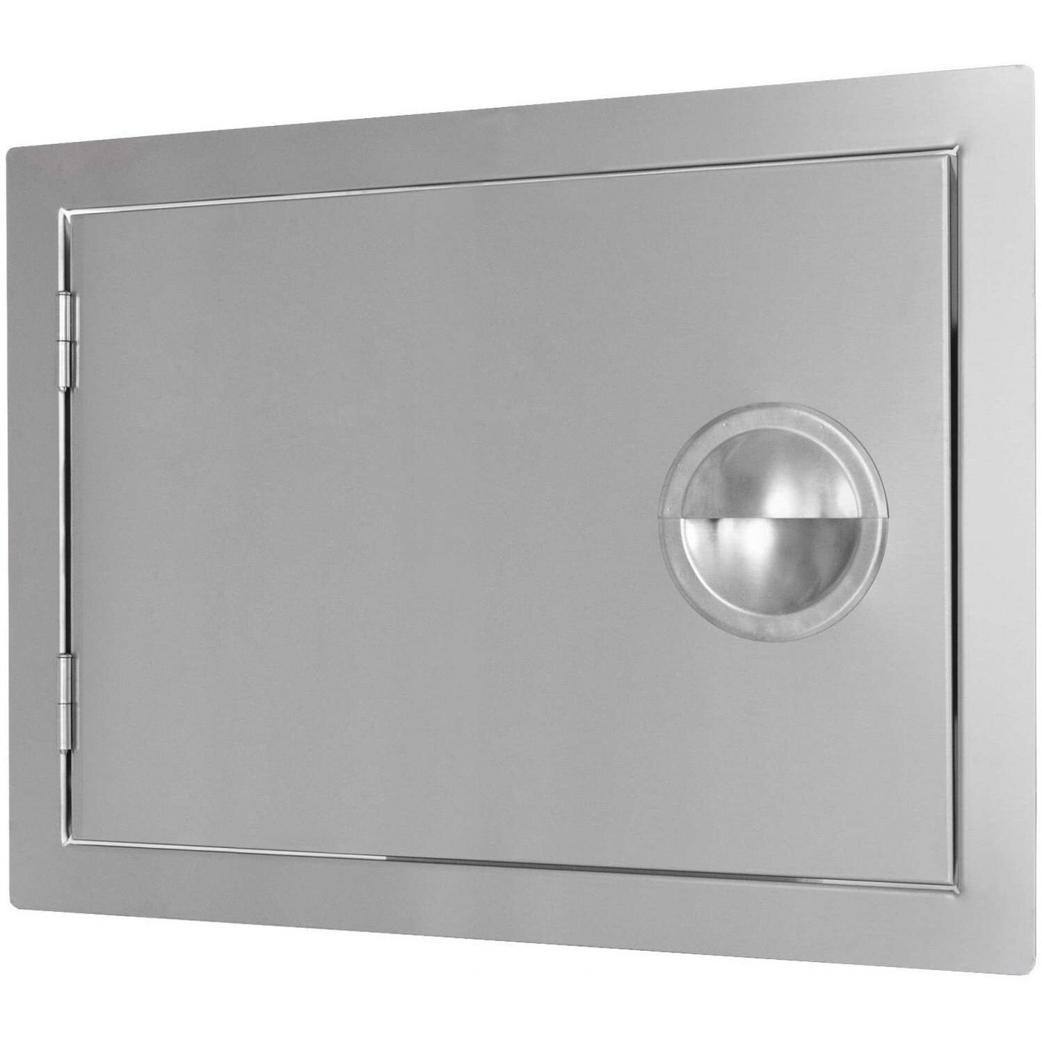 BBQGuys.com Portofino Series 24-Inch Left-Hinged Single Access Door - Front View thumbnail