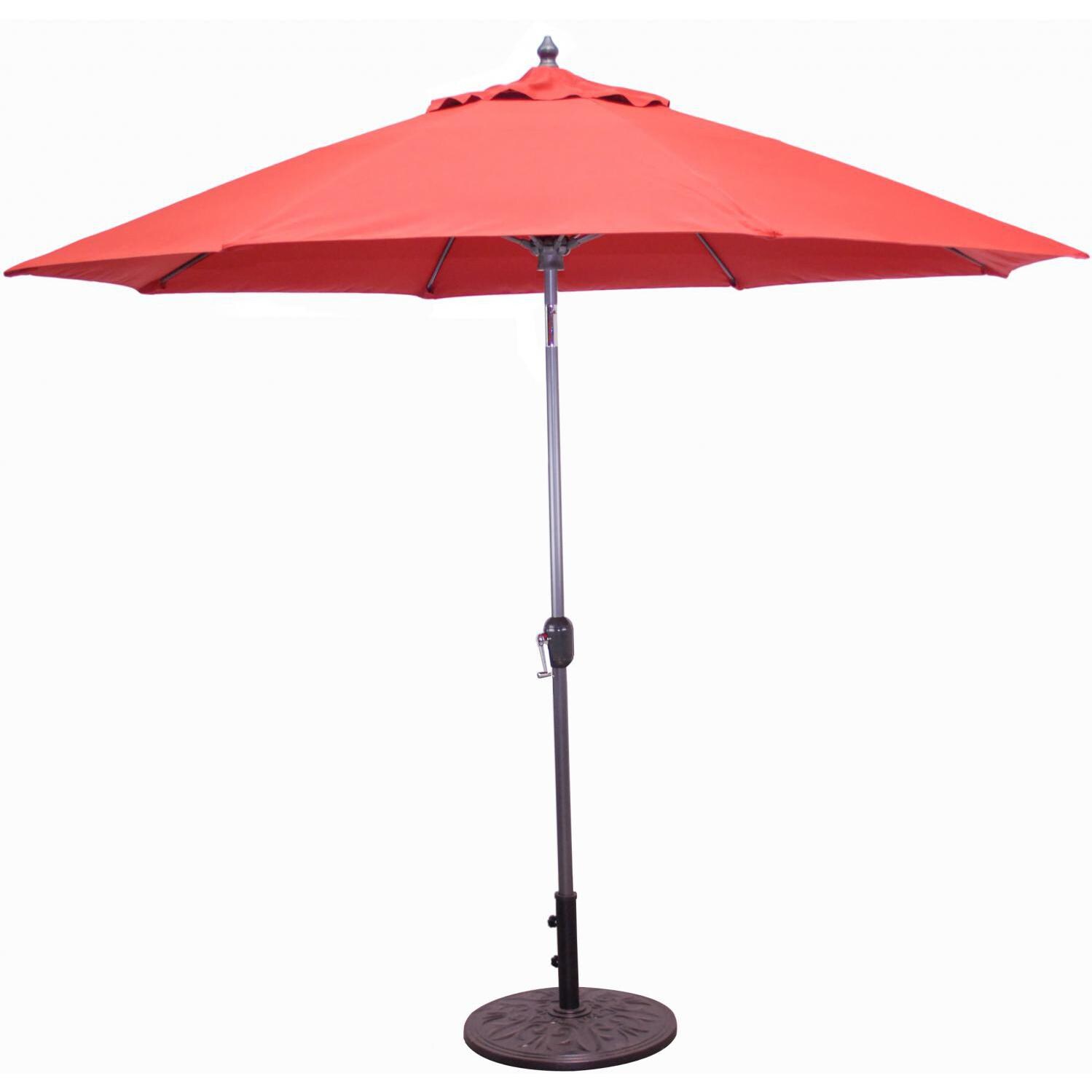 Galtech 9 Ft Aluminum Patio Umbrella With Crank Lift And Standard Auto Tilt (Shown in Terra Cotta) thumbnail