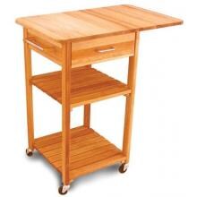 Butcher Block Cart W/2 Shelves image