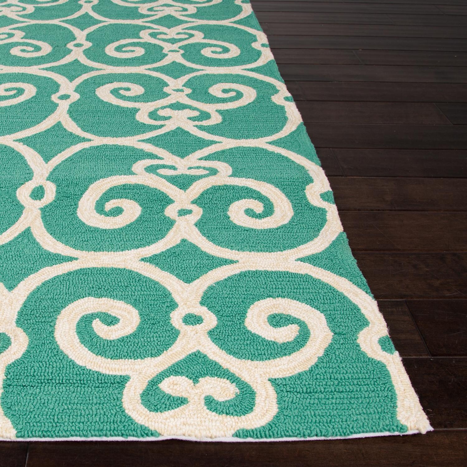 Jaipur Rugs Barcelona Ironwork 7.6 X 9.6 Indoor/Outdoor Rug - Corner and Edge Detail thumbnail