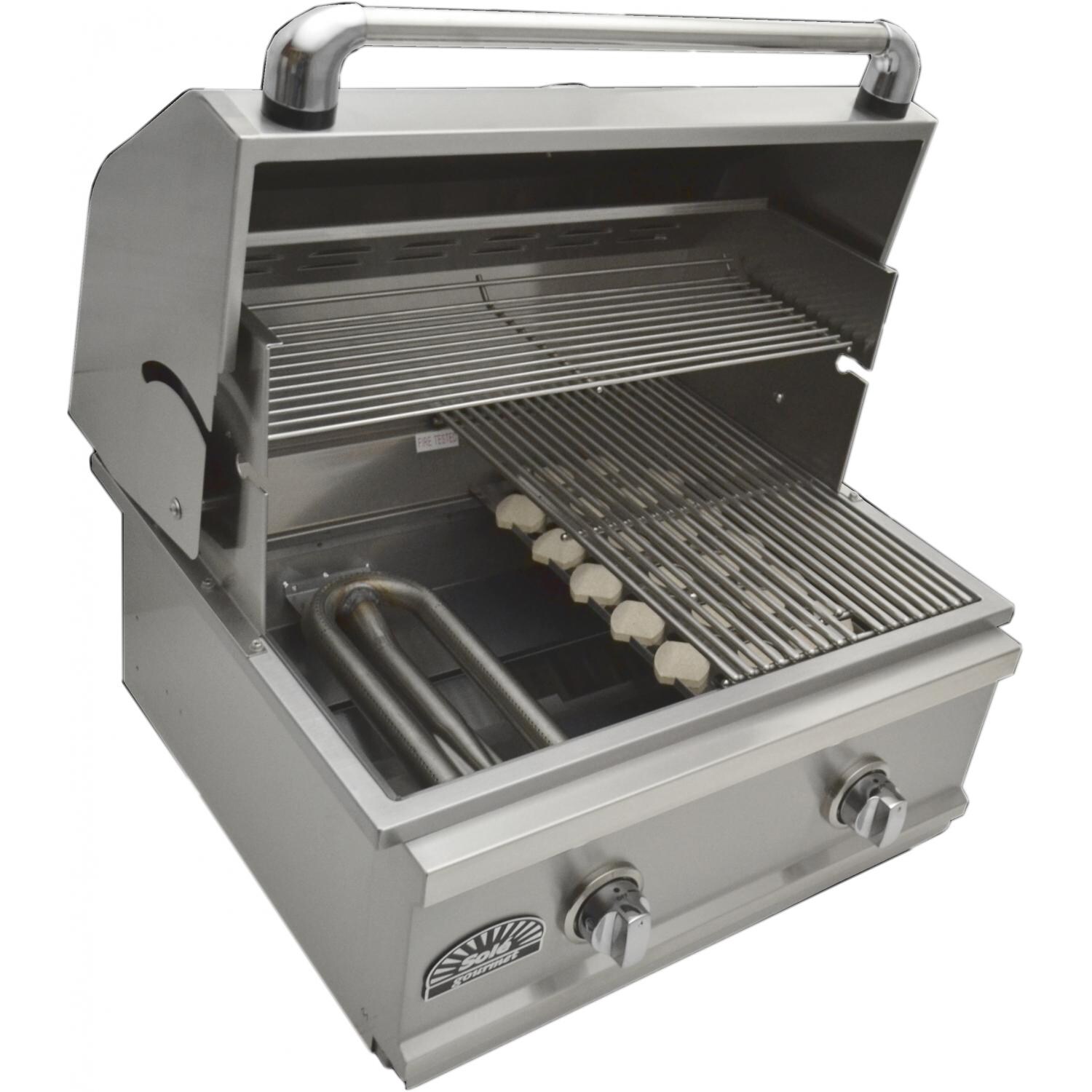 Sole Luxury TR 26-Inch Built-In Propane Gas Grill - Cooking Grates, Ceramic Radiant System & Stainless Steel Burner thumbnail