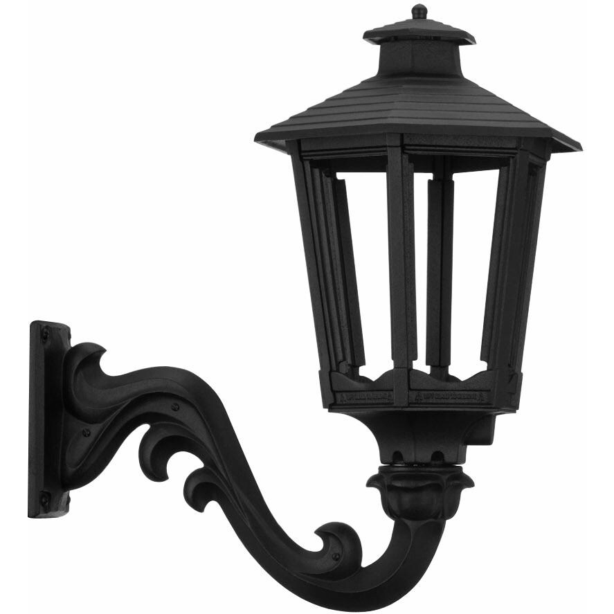 American Gas Lamp Works GL1600 Cast Aluminum Manual Ignition Natural Gas Light With Open Flame Burner And Standard Wall Mount thumbnail