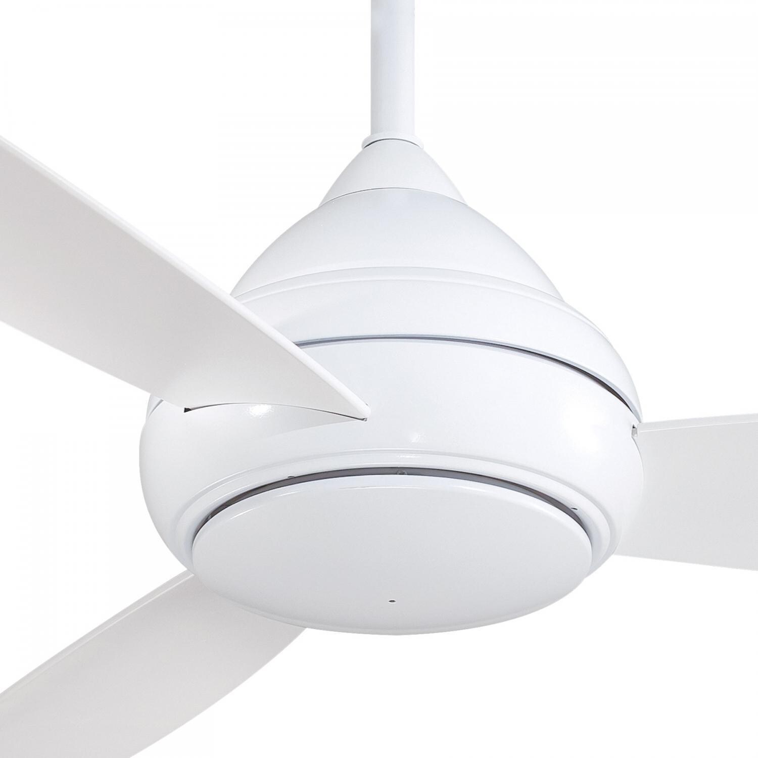 Minka-Aire F477L-WH Concept I Wet 58-Inch 3-Blade Ceiling Fan in White Finish w/ White Blades & White Opal Glass - Capped thumbnail