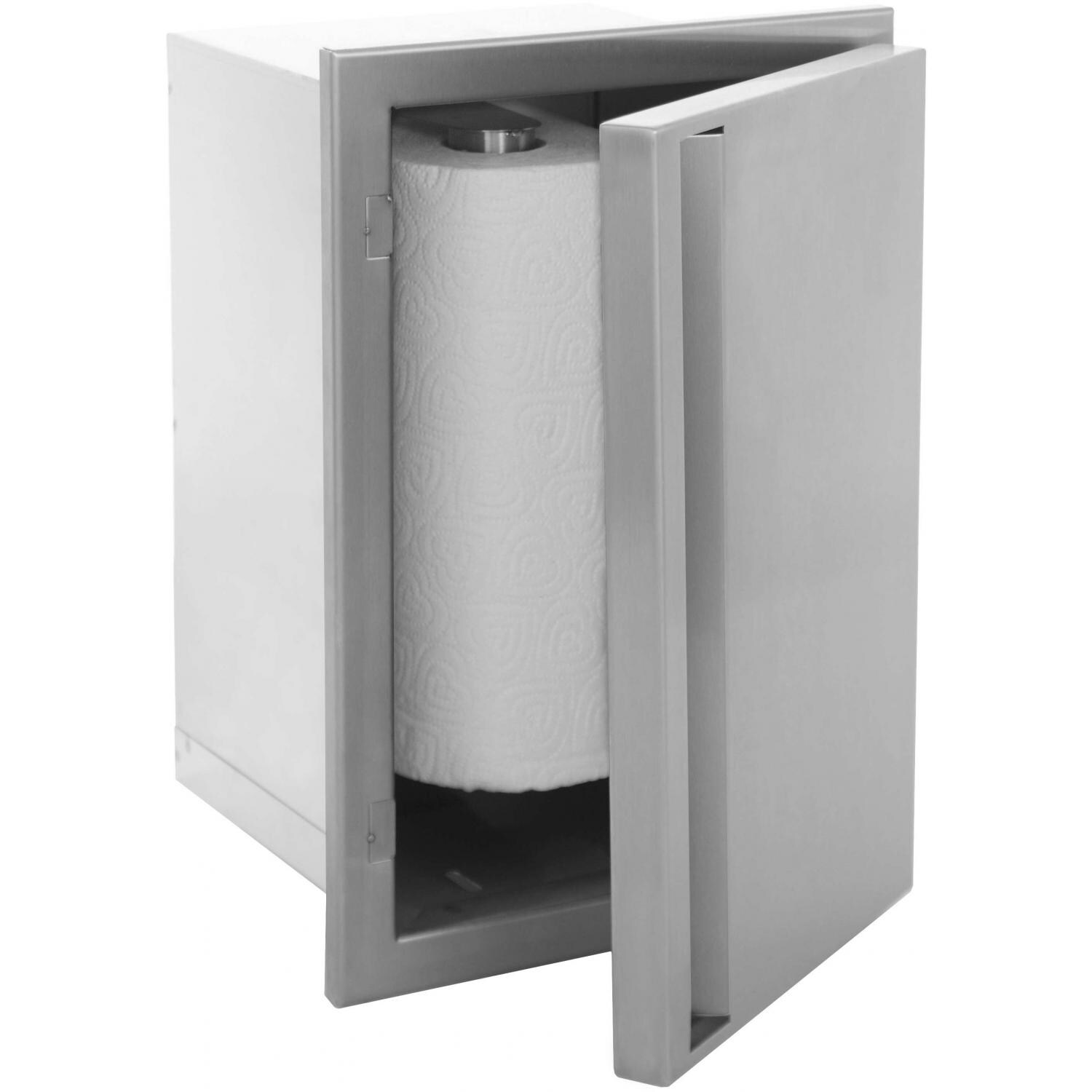 Aspen Series Built-In Paper Towel Dispenser Shown Vertically Open  thumbnail