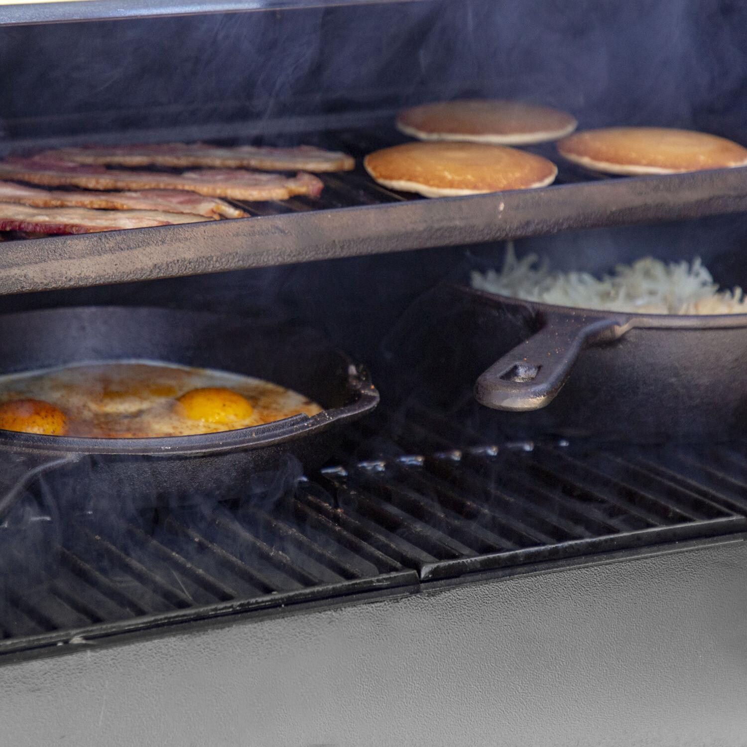 Pit Boss - 68006 - 14-Inch Pre-Seasoned Deep Cast Iron Skillet - Skillet and Lid Cooking thumbnail