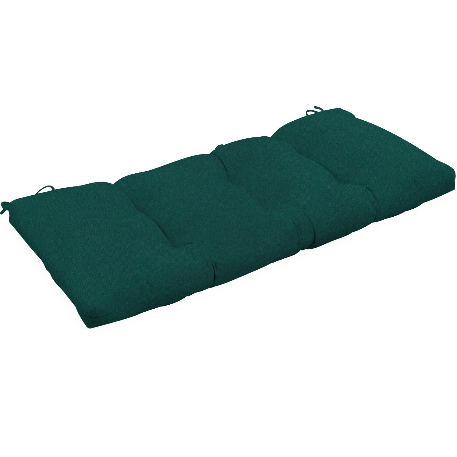 Sunbrella Canvas Forest Green Small Outdoor Replacement Bench