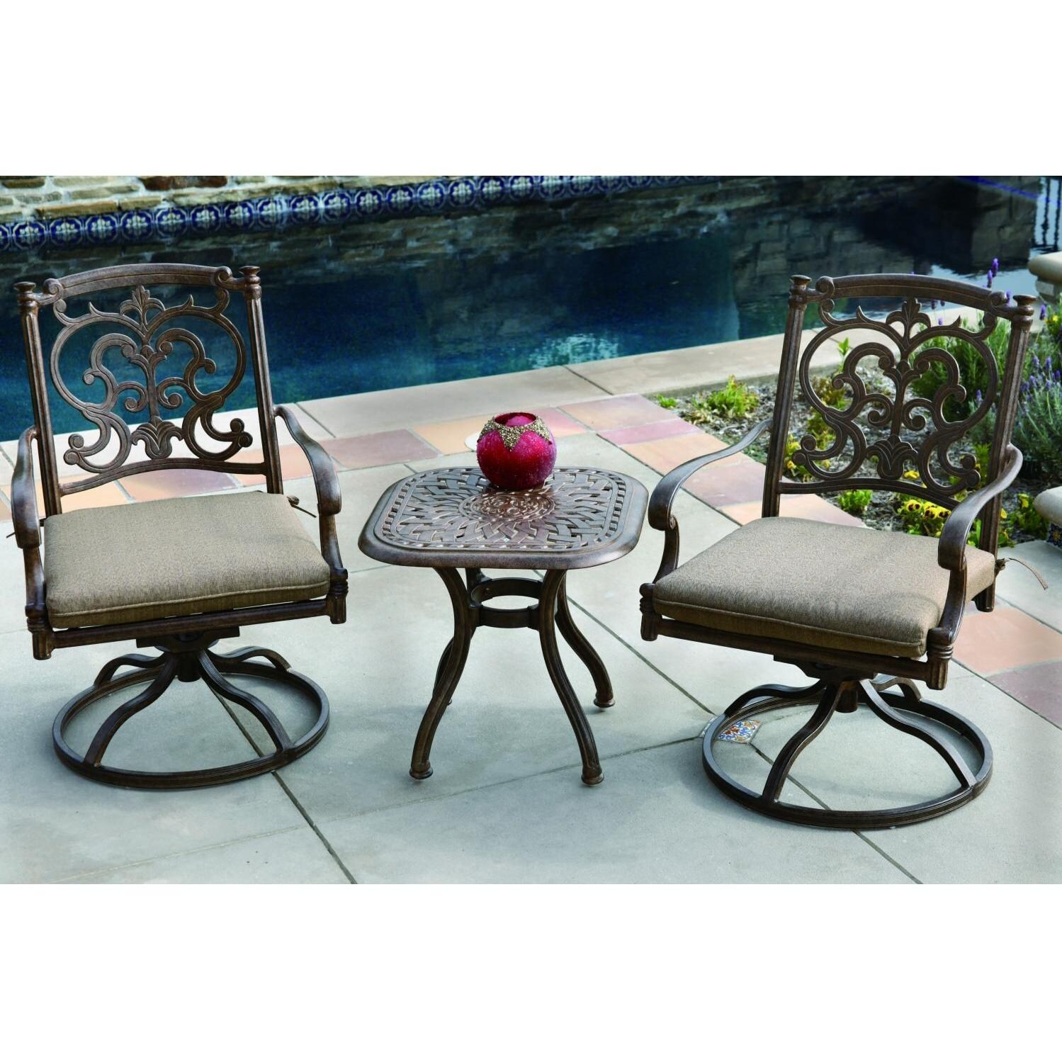 Darlee Santa Barbara 2-Person Patio Conversation Set