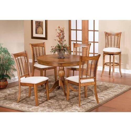 Hillsdale Bayberry 5-piece Round Dining Set - Oak
