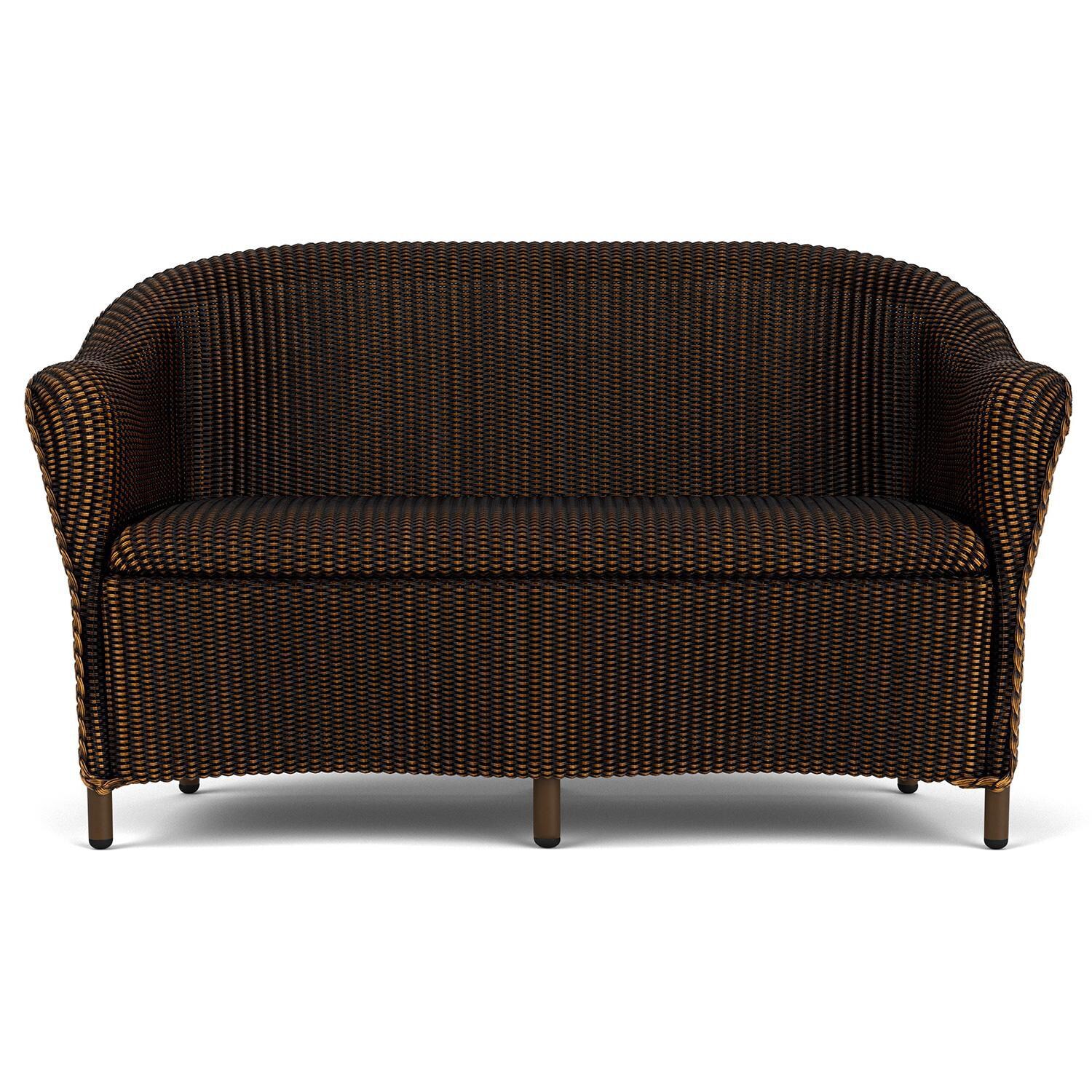 Lloyd Flanders Reflections 3-Piece Seating Set W/ Spring Rockers in Mink Finish - Loveseat Front thumbnail