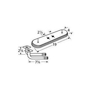 Stainless Steel Oval Twin, Centered, 2.25 Inch Offset Burner 15202-77102