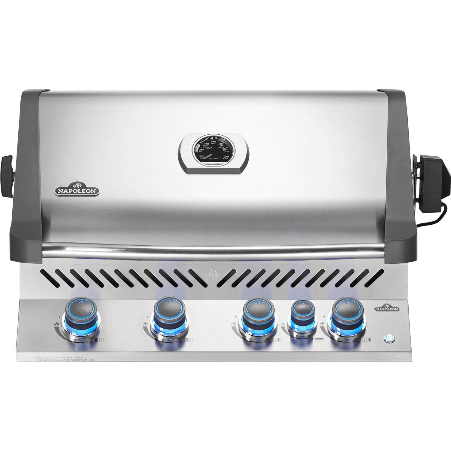 Napoleon Prestige 500 Builtin Propane Gas Grill with Infrared Rear