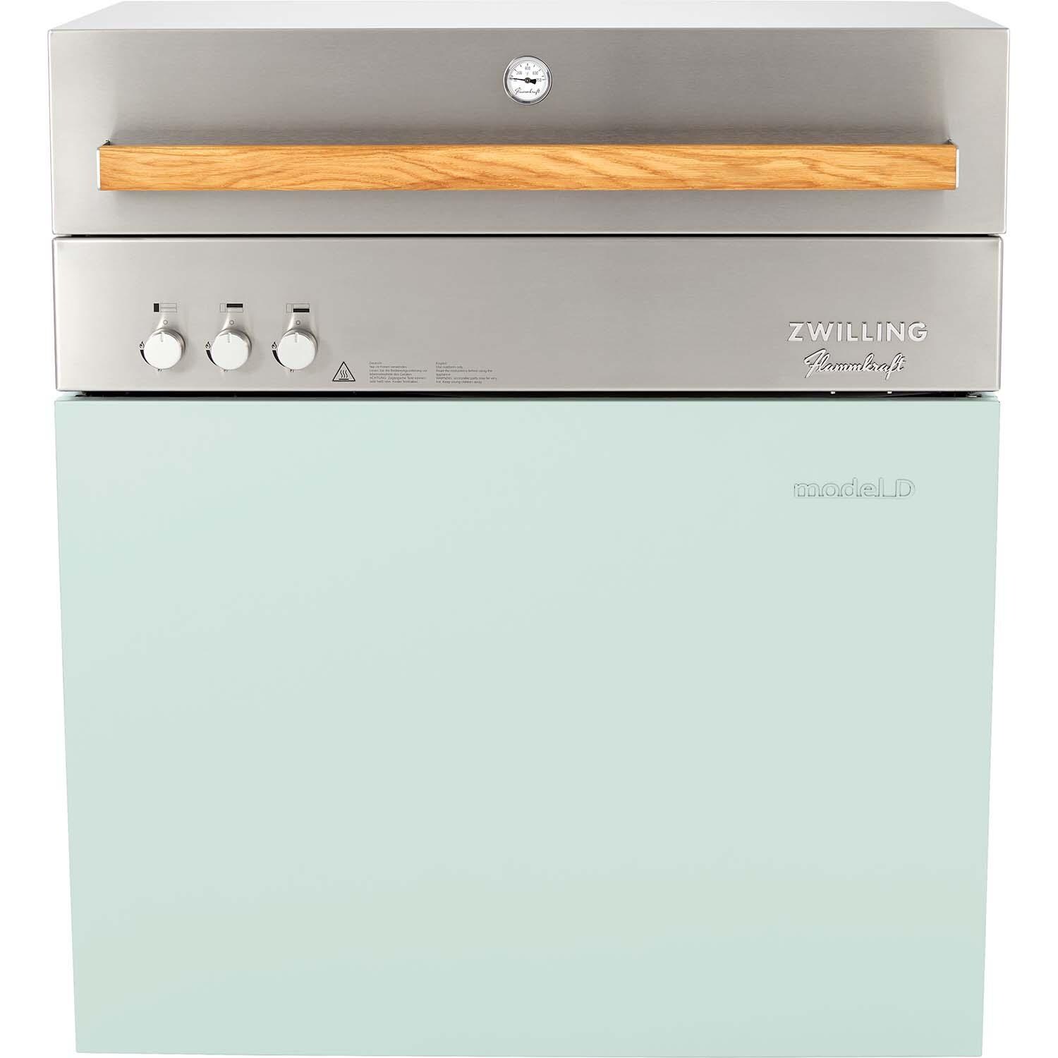 Flammkraft 1030977 Model D Natural Gas Grill - Pool - Closed - White Background thumbnail