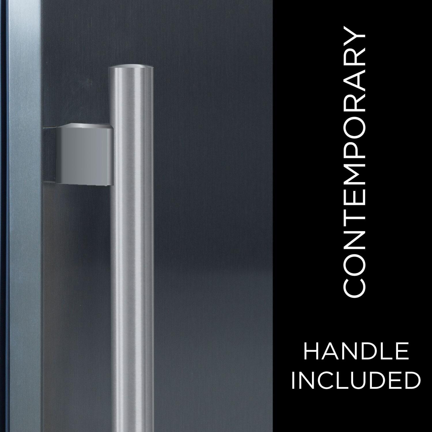 XO Appliance XOU24ORSR 24-Inch 5.7 Cu. Ft. Solid Stainless Steel Refrigerator - Right Hinge - Contemporary Handle Included - Detail thumbnail