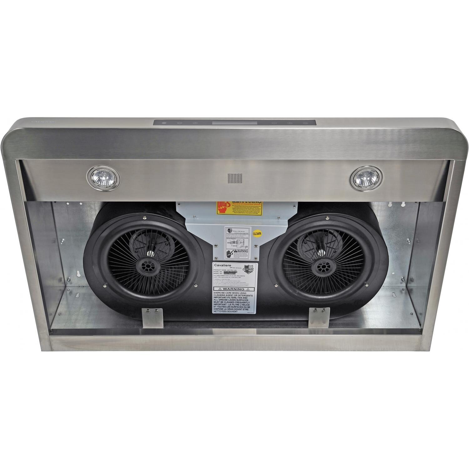 Cavaliere 30-Inch 900 CFM AirPRO 238 Professional Series Under Cabinet Range Hood - Dual Squirrel Cage Motor thumbnail