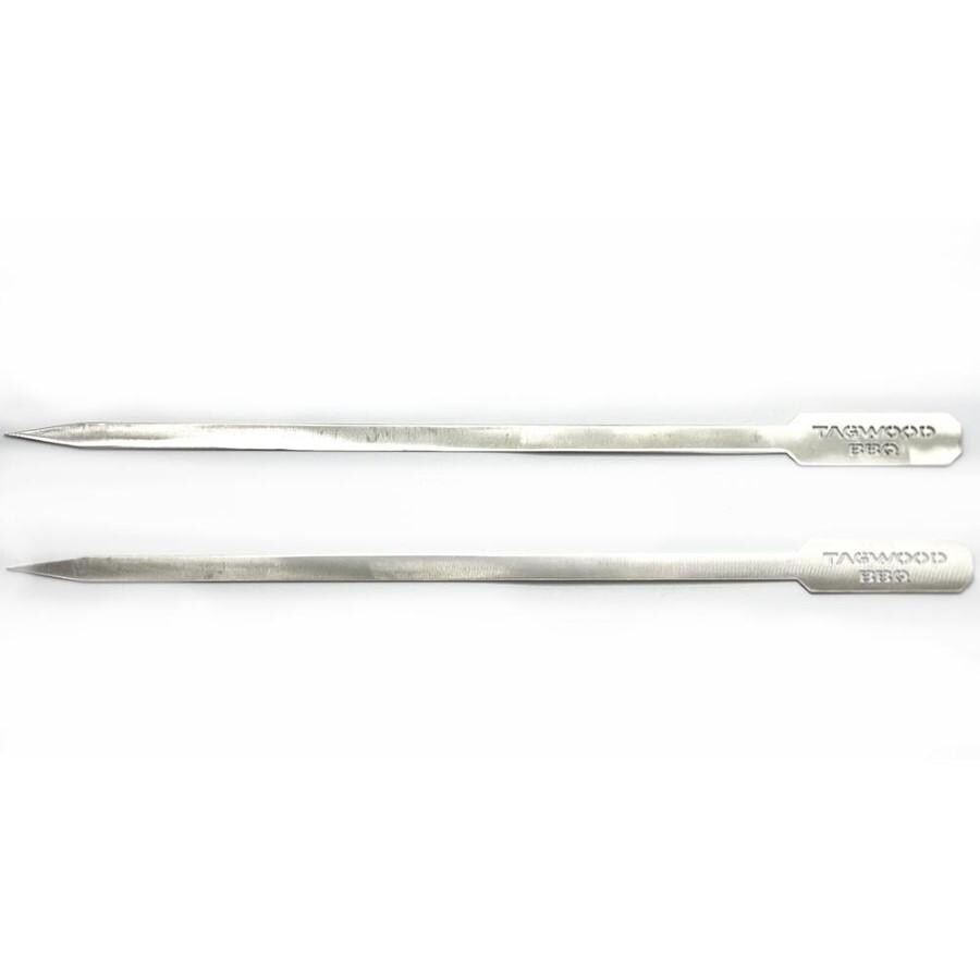 Tagwood BBQ BBQ07SS Table Top Food Warming Brazier - Skewers - White Background thumbnail