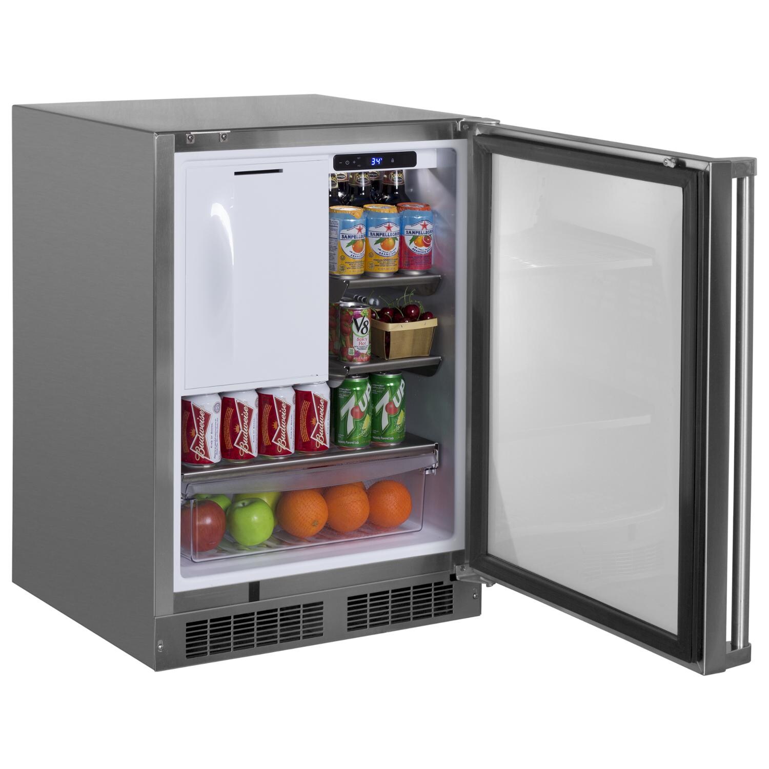 Marvel Outdoor 24 Inch Refrigerator Freezer - Open thumbnail