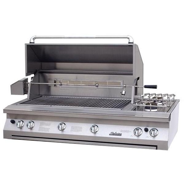 Solaire 56 Inch BuiltIn All Infrared Propane Gas Grill With Rotisserie