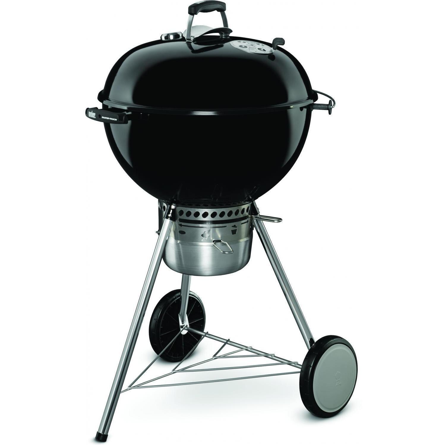 Weber Master Touch 22-Inch Charcoal Grill w/ Gourmet BBQ System Cooking Grate - Black - 14501001