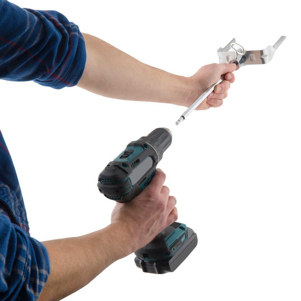 Broil King Stainless Steel Meat Shredder - 64075 - Attaching to Drill - White Background thumbnail