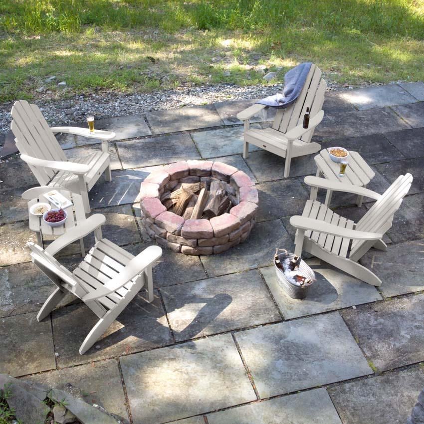Lakeview Outdoor Designs Paradise Key 6 Pc Recycled Plastic Seating Set in Harbor Gray by - LV-K229-HGR