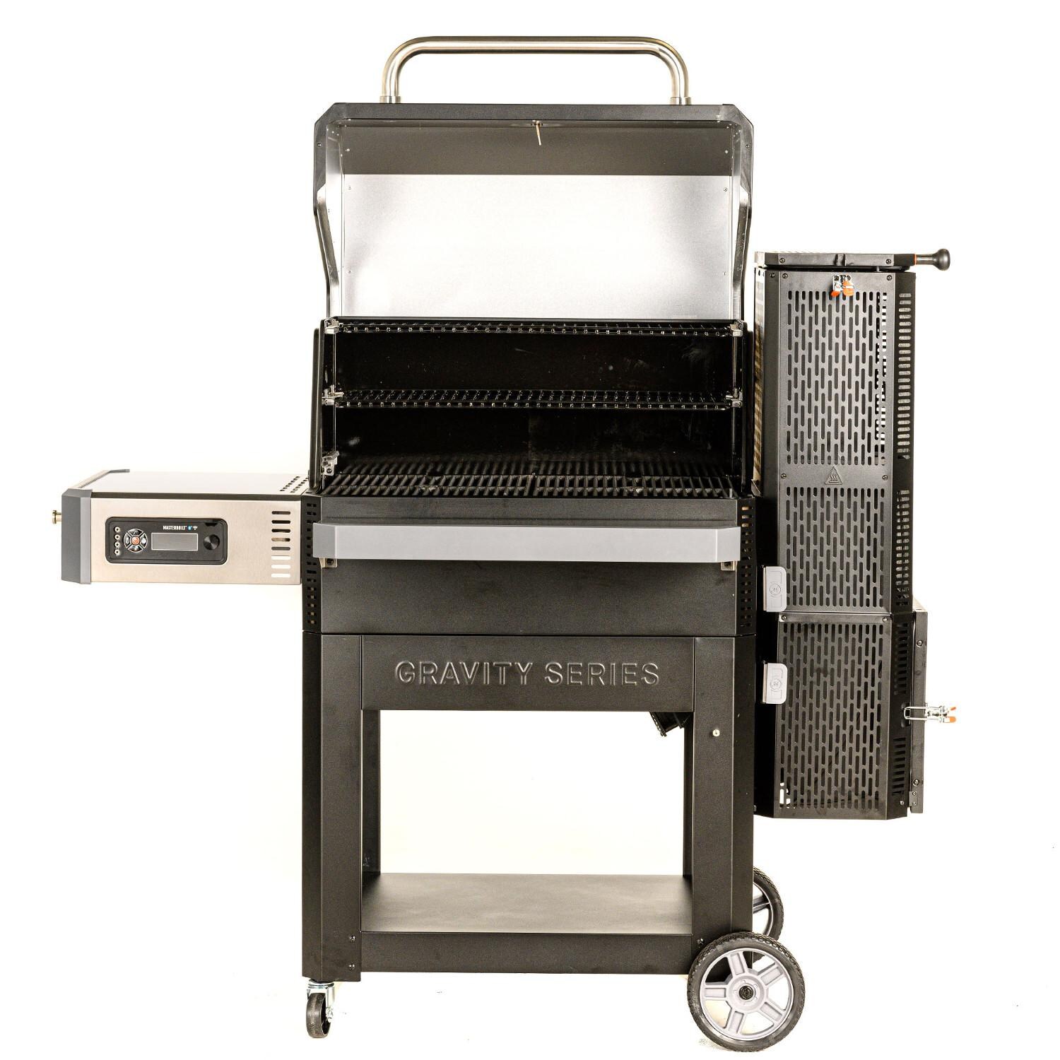 Masterbuilt - MB20041220 - Gravity Series 1050 Digital Charcoal Grill + Smoker - Front Open thumbnail