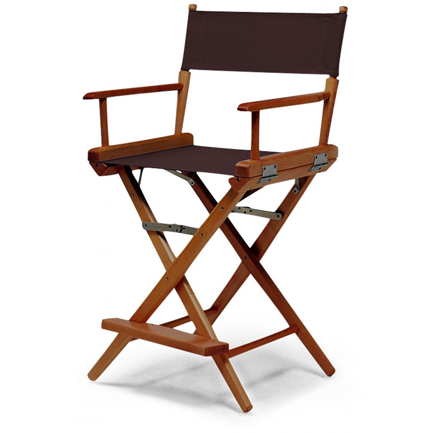 World Famous Counter Height Director Chair By Telescope Casual - Walnut/Brown