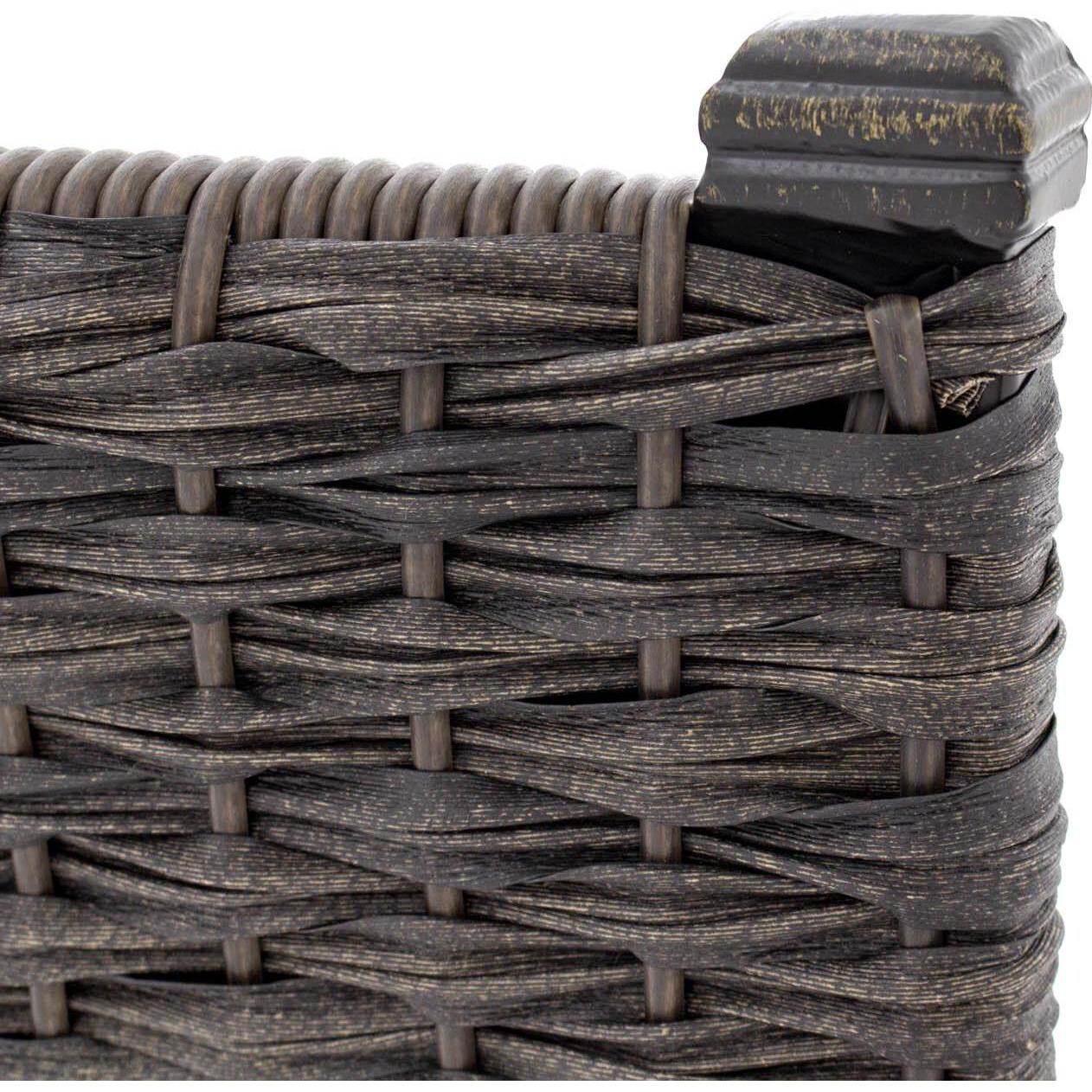 Carondelet Wicker Patio Dining Chair - Back Detail - 1026W01ORB thumbnail