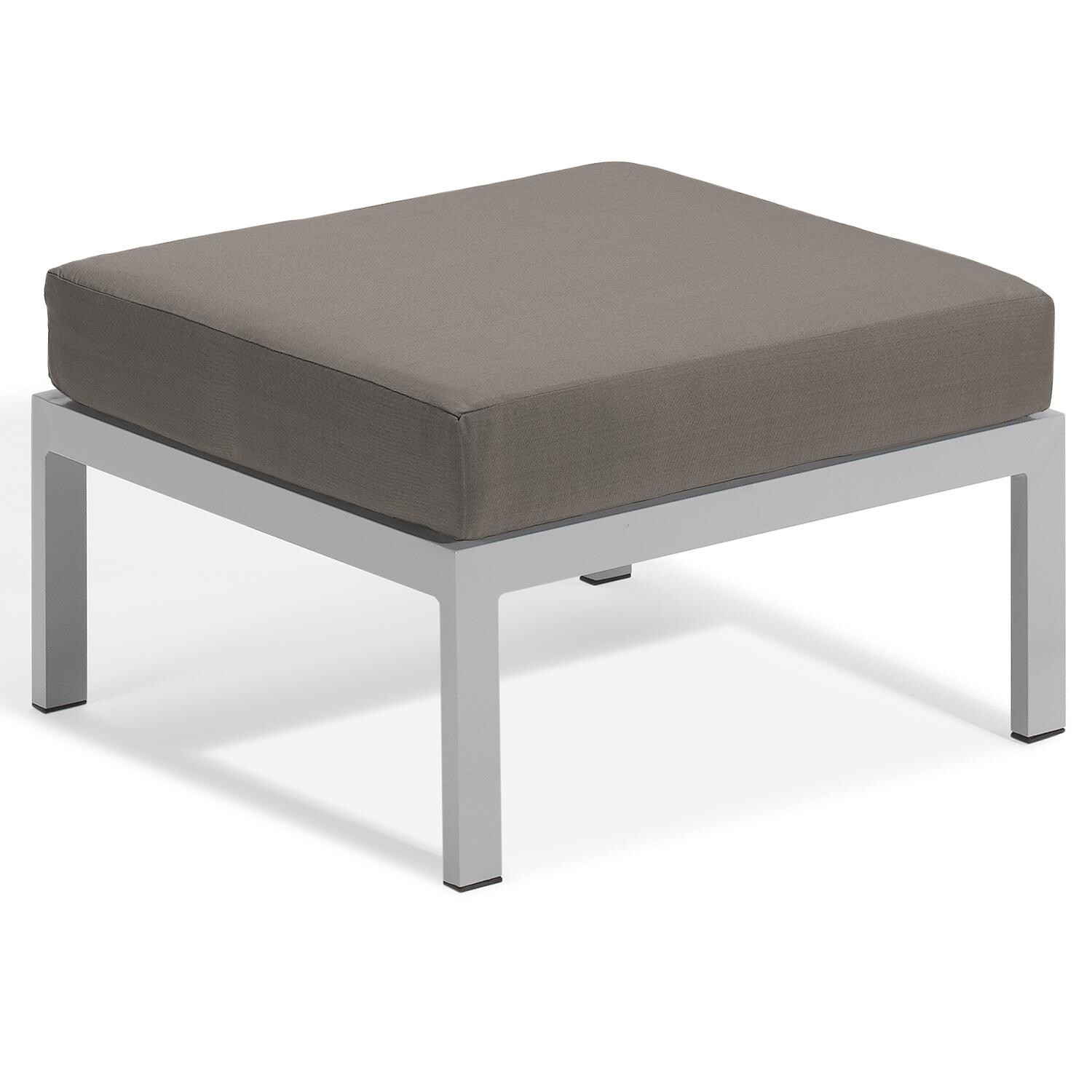 Oxford Garden Travira Modular Flint Ottoman W/ Stone Sunbrella Cushions thumbnail
