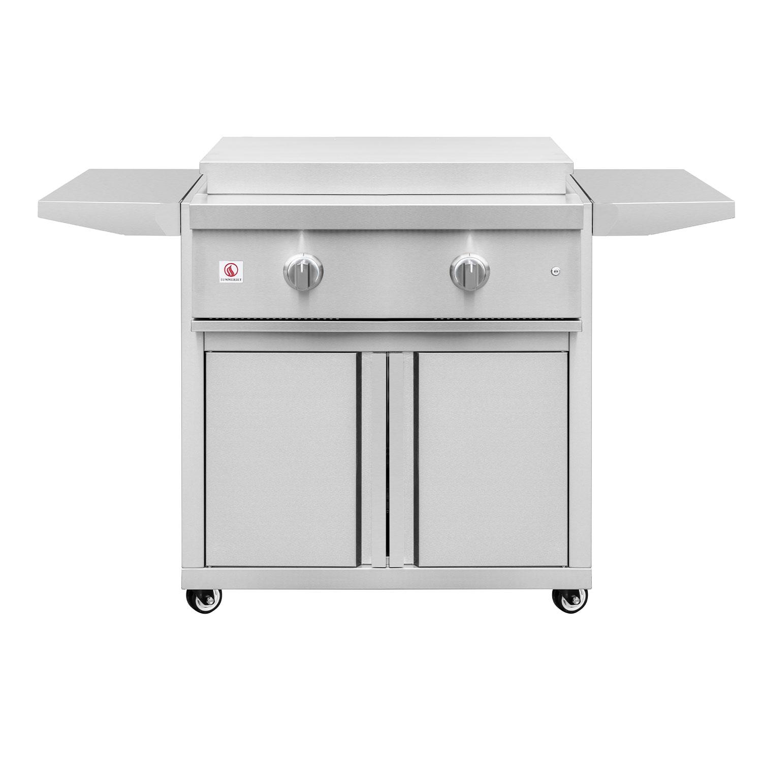 Summerset 30-in 2 Burner Freestanding Propane Griddle Pro Grill - GRIDPRO-LP + CART-GRID30