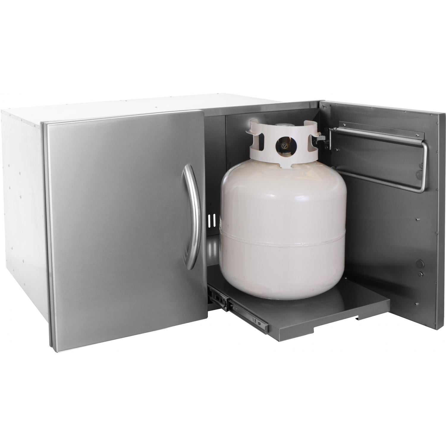Cal Flame 30 Inch Enclosed Cabinet With Drawers And Roll Out Propane Cal Flame 30 Inch Enclosed Cabinet With Drawers And Roll Out Propane Tank Storage Bbq11840p Bbq Guys