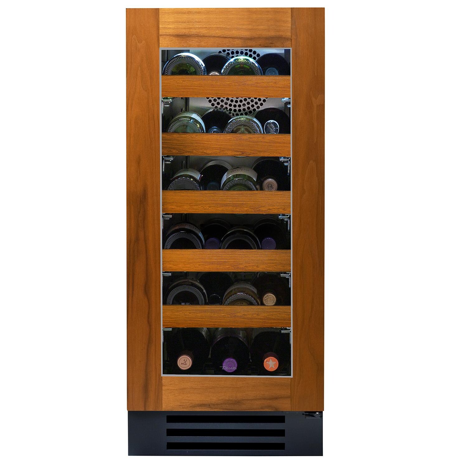 True TWC-15-R-OG-C 15 Inch 23 Bottle Right Hinge Glass Door Outdoor Outdoor Wine Cabinet - Overlay Ready - White Background thumbnail