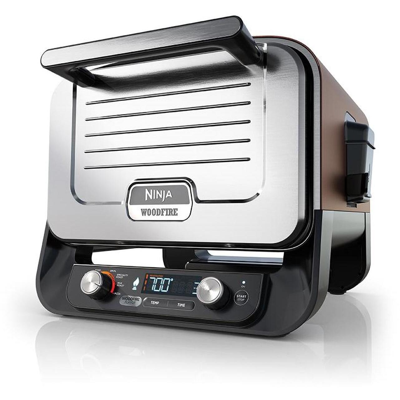 Ninja Woodfire OO102 Pizza Oven, 6-in-1 Outdoor Oven & Adjustable Outdoor Stand - Oven Only - White Background thumbnail