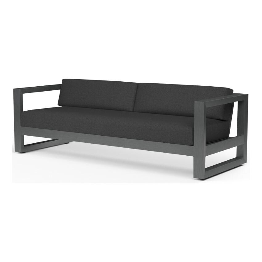 Redondo Aluminum Sofa in Slate/Spectrum Carbon by Sunset West