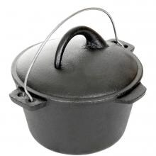 Cajun Classic 1-Quart Unseasoned Cast Iron Dutch Oven - GL10485B image