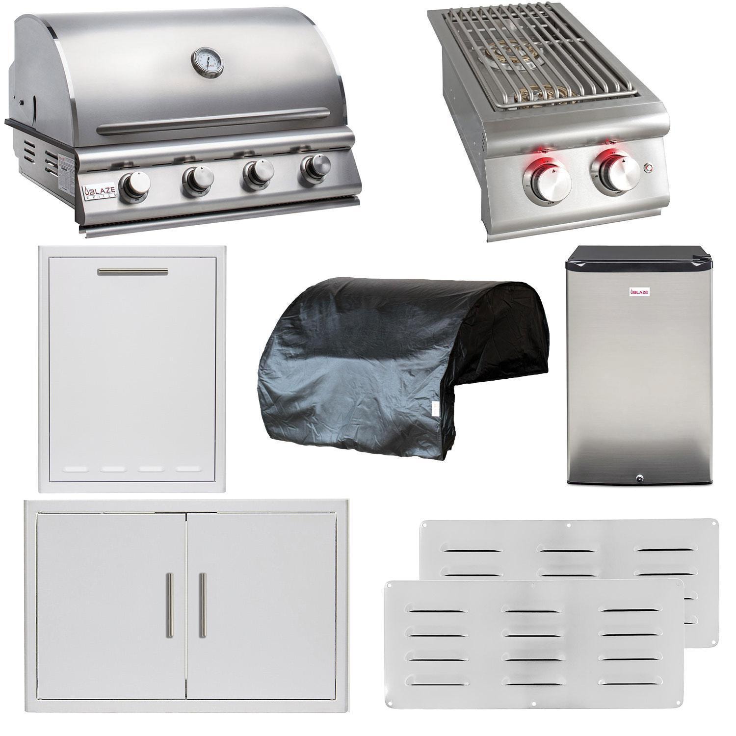 Blaze LBM 8-Piece 32-Inch Propane Outdoor Kitchen Package