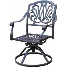 Darlee Elisabeth Cast Aluminum Patio Swivel Rocker Dining Chair image