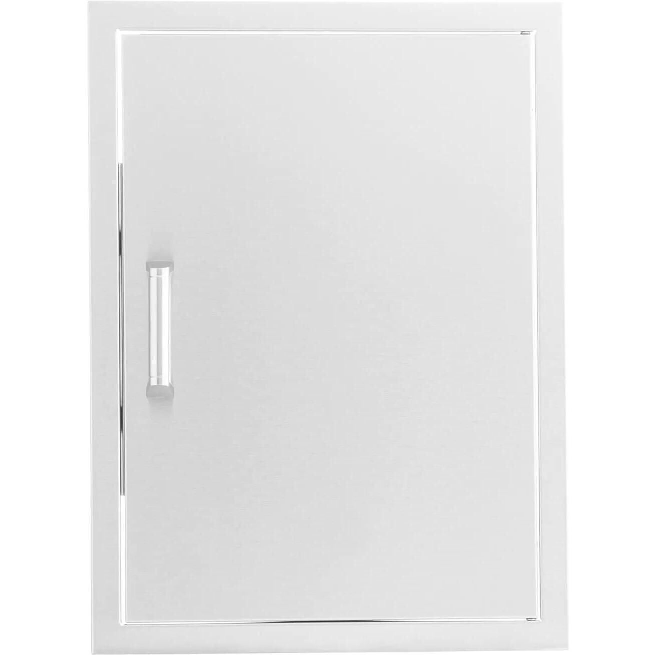 BBQGuys Signature 32-in Contempo/Traditional Stainless Steel Double Access Door - Contempo Handle - Detail thumbnail