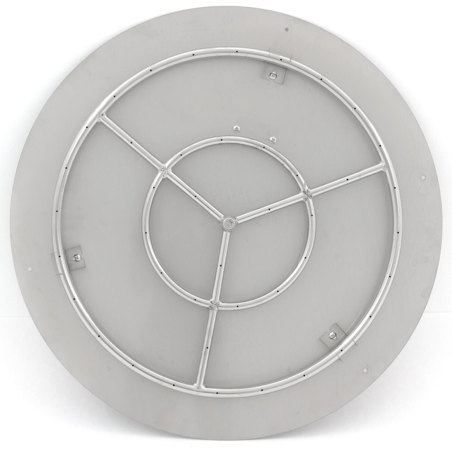  BBQGuys Signature Series 24-Inch Round Propane Flat Pan With Ring Burner - Top View thumbnail