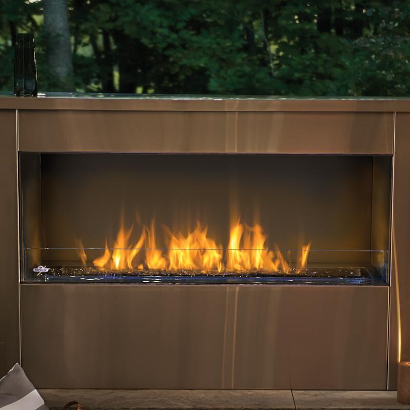 Napoleon Galaxy 51-Inch Outdoor Built-In Natural Gas Fireplace W/ Electronic Ignition - GSS48