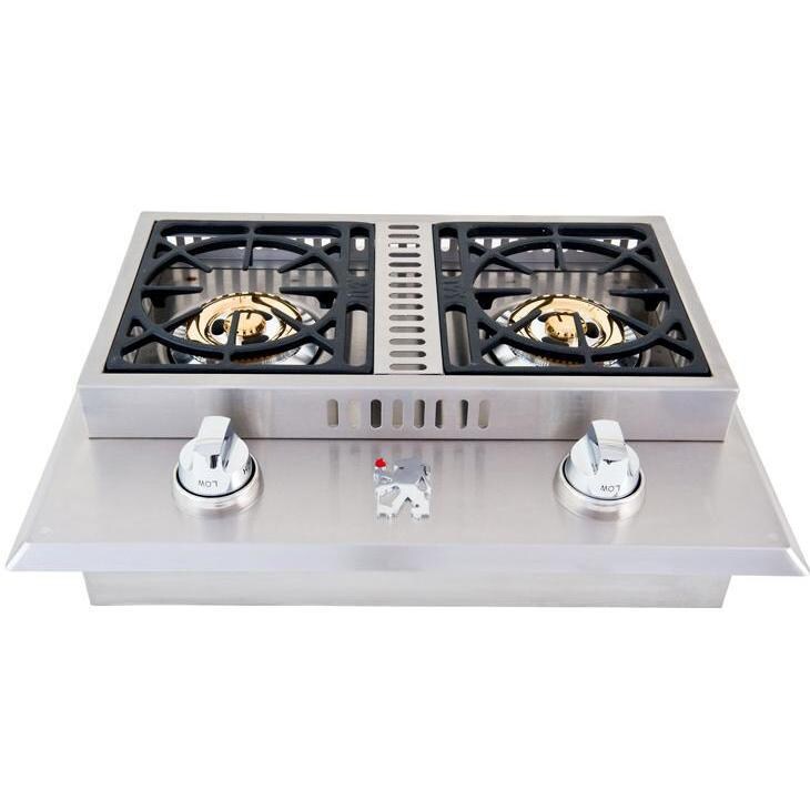 Lion Stainless Steel Drop-In Natural Gas Double Side Burner thumbnail